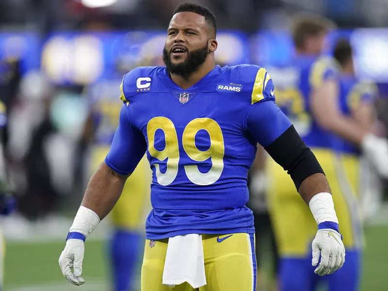 Los Angeles Rams defensive tackle Aaron Donald