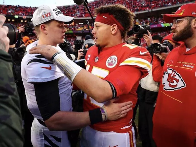 Joe Burrow and Patrick Mahomes