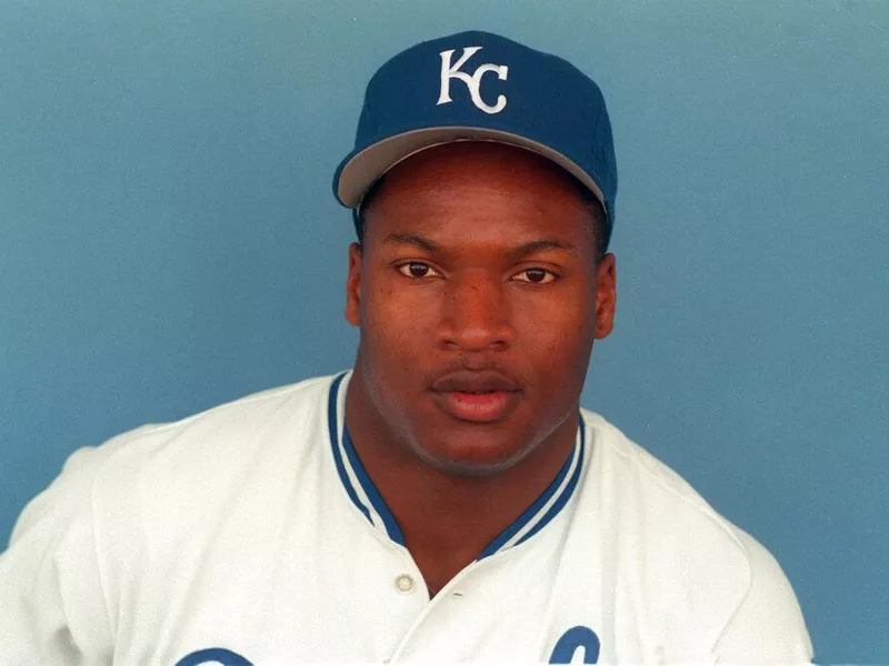 Bo Jackson with the Kansas City Royals