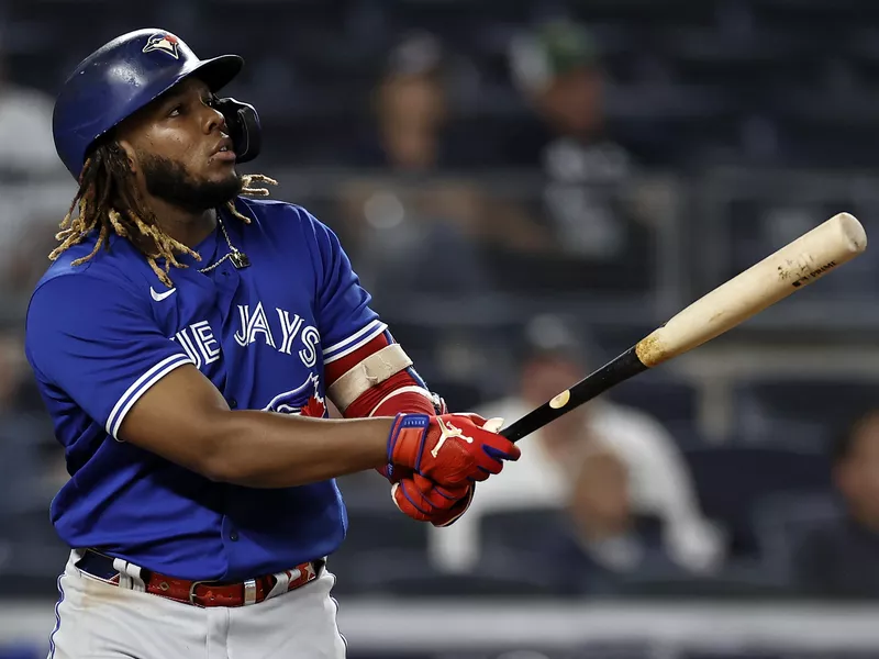 Toronto Blue Jays' Vladimir Guerrero Jr. hits home run