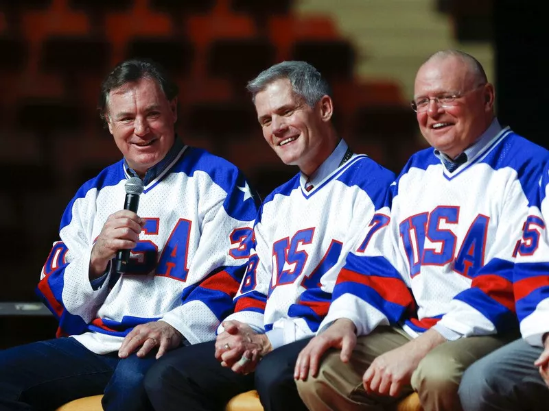 Phil Verchota (right) with Jim Craig (left) and John Harrington