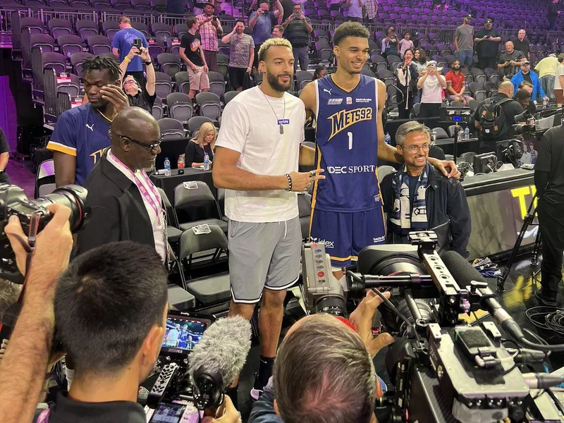 Rudy Gobert and Victor Wembanyama