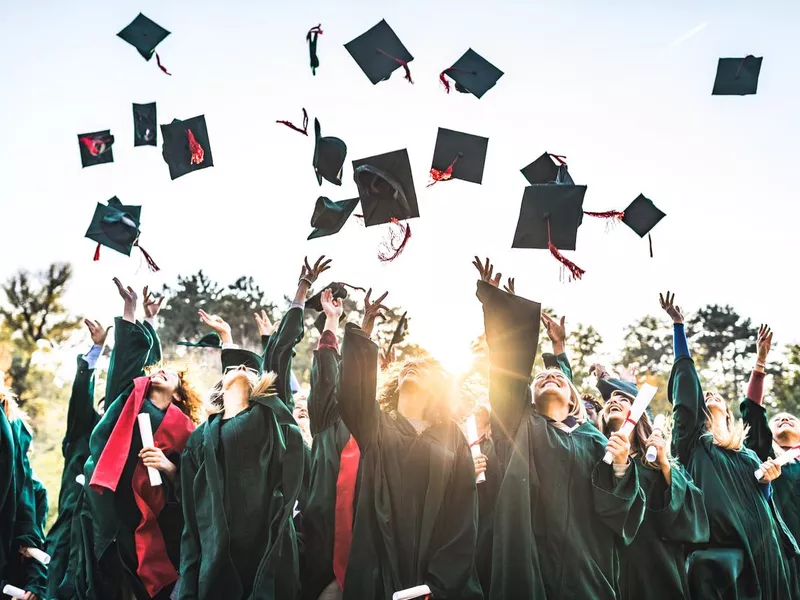 Graduation day for students