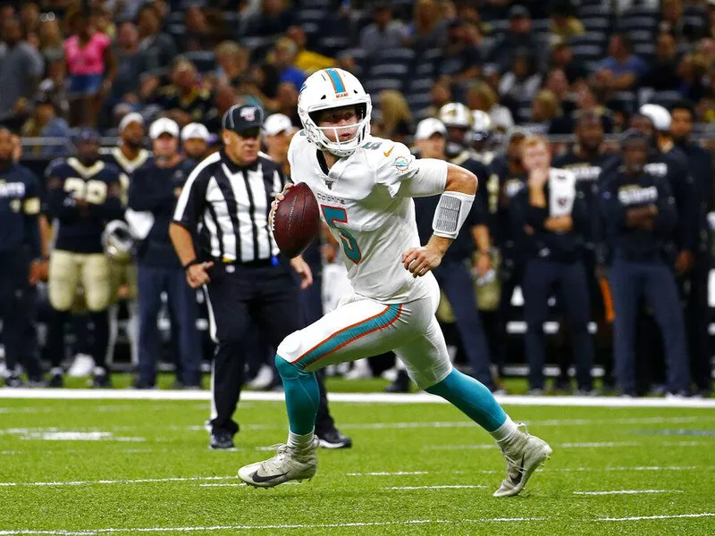 Miami Dolphins quarterback Jake Rudock