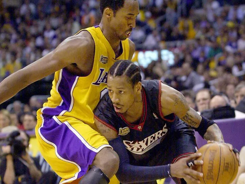 Kobe Bryant and Allen Iverson