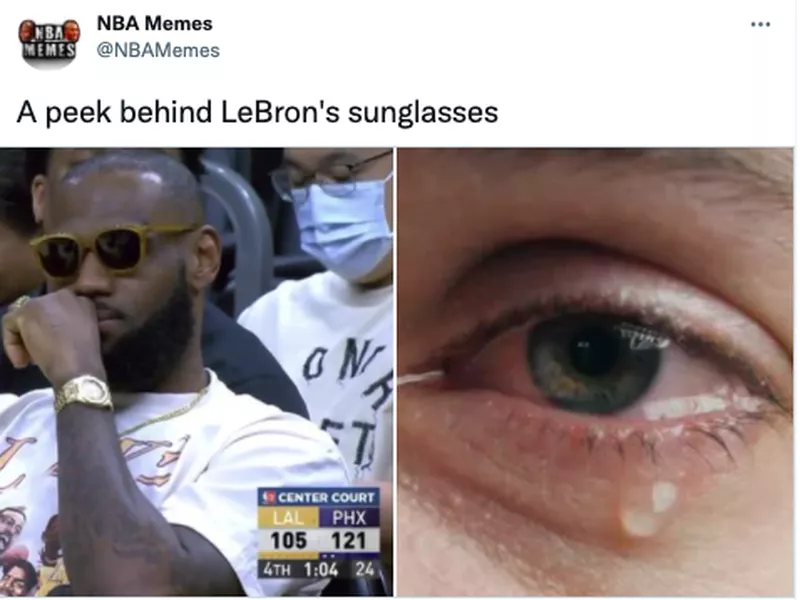 LeBron crying meme