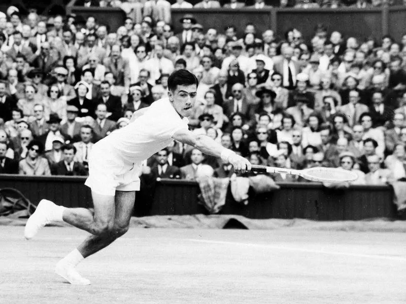 Australian tennis player Ken Rosewall