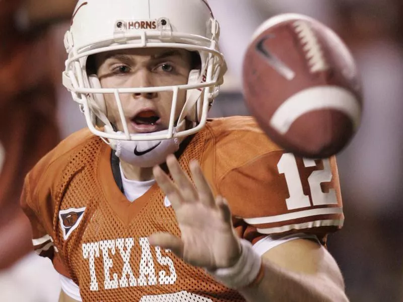 Colt McCoy makes pitch