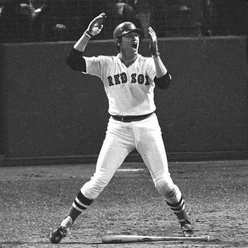 Carlton Fisk reacting