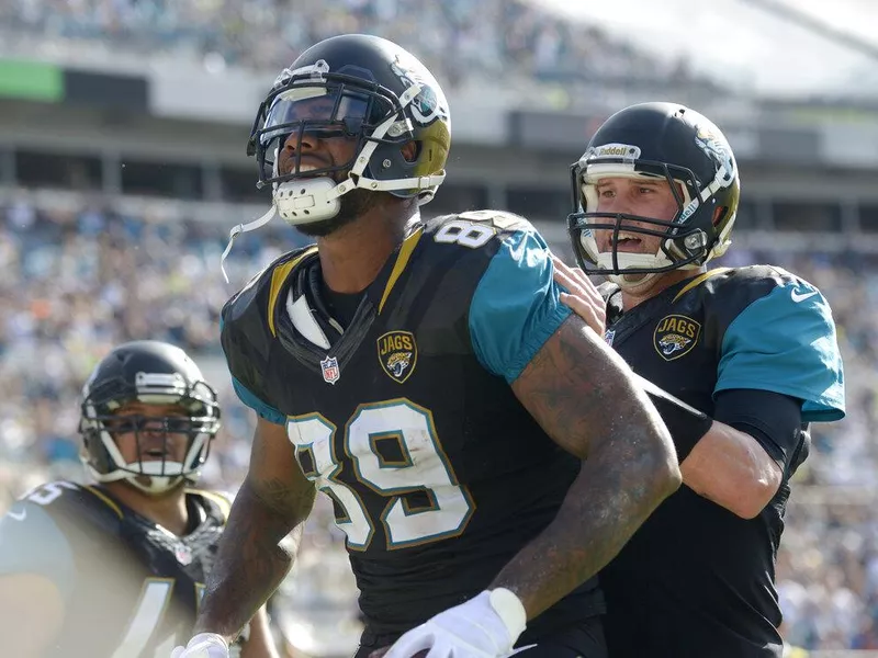 Jacksonville Jaguars tight end Marcedes Lewis