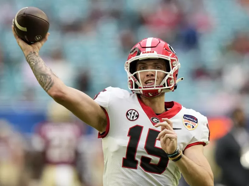 Georgia quarterback Carson Beck