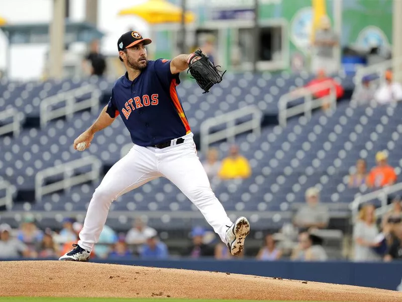 Houston Astros starting pitcher Justin Verlander