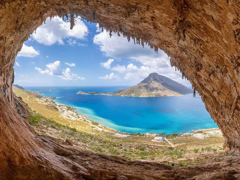 Grande Grotta in Kalymnos, Greece