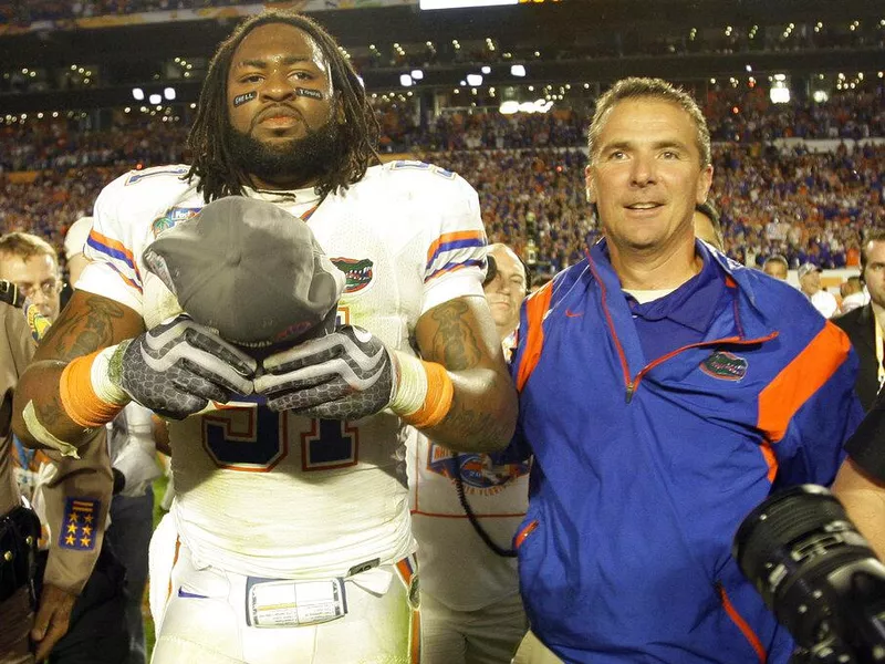 Brandon Spikes and Urban Meyer