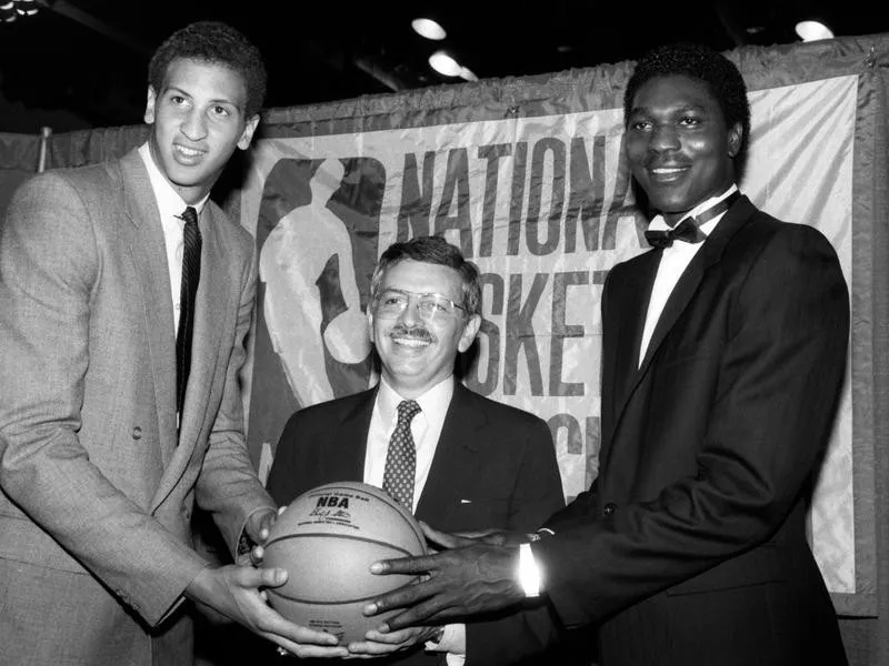 Sam Bowie, David Stern, Hakeem Olajuwon