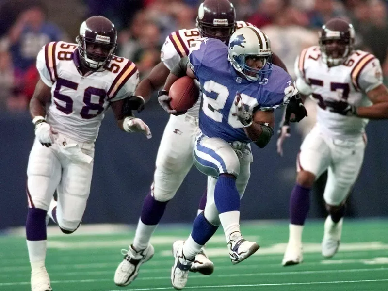 Detroit Lions running back Barry Sanders