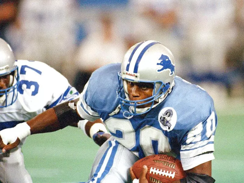 Detroit Lions running back Barry Sanders