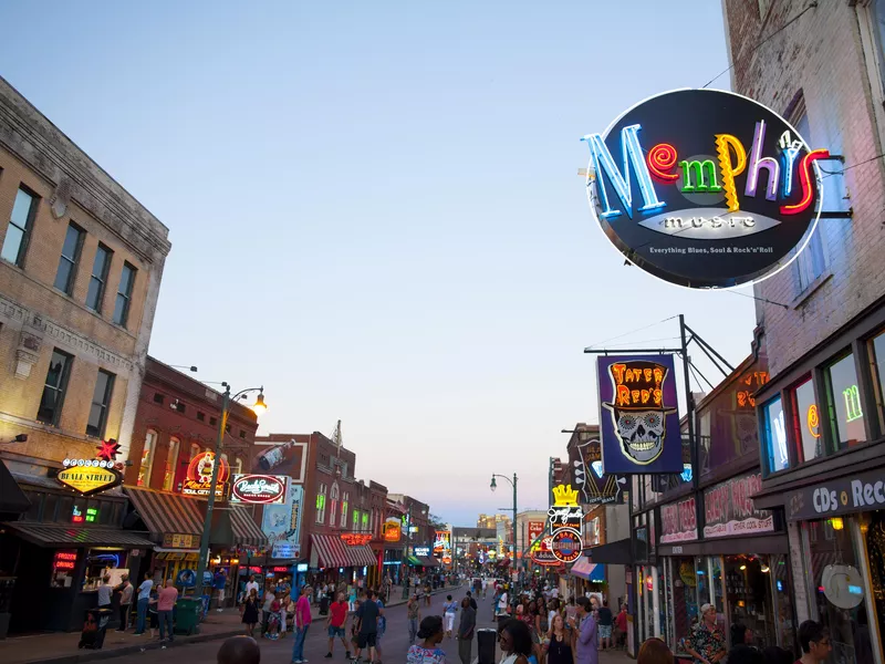 Beale Street in Memphis, Tennessee