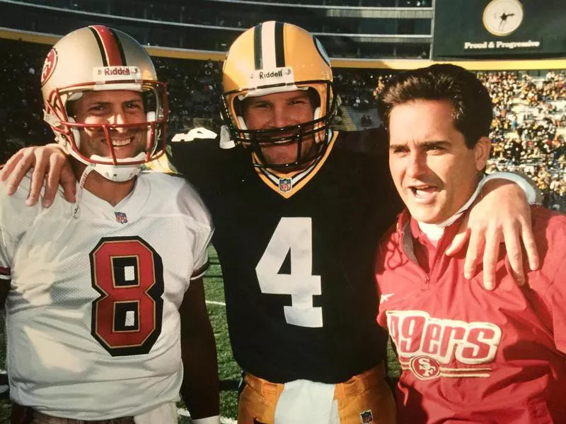 Steve Young, Brett Favre, Steve Mariucci