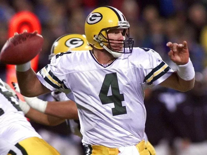 Green Bay Packers quarterback Brett Favre