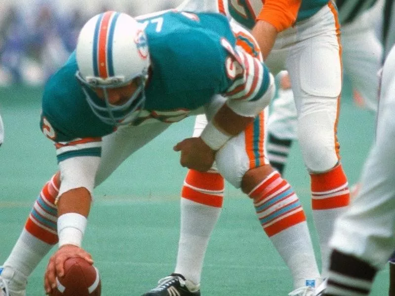 Miami Dolphins center Jim Langer