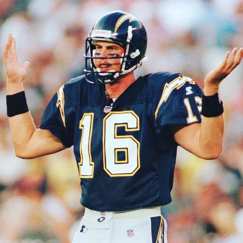 San Diego Chargers' Ryan Leaf looking upset