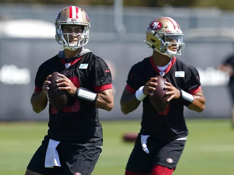 Jimmy Garoppolo and Trey Lance