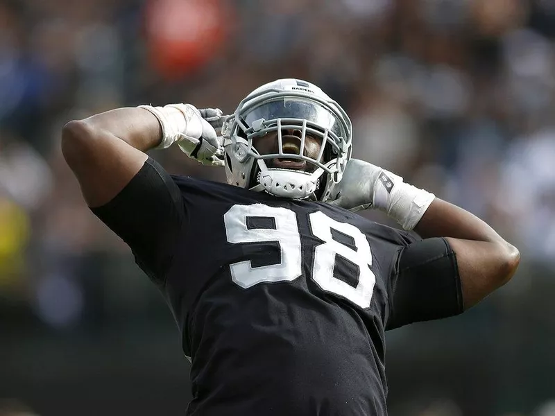 Oakland Raiders defensive tackle Frostee Rucker