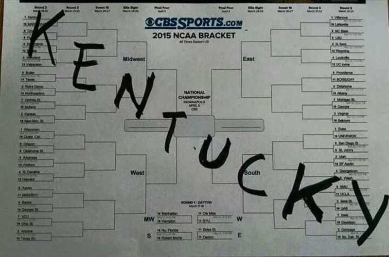 Kentucky winning bracket meme