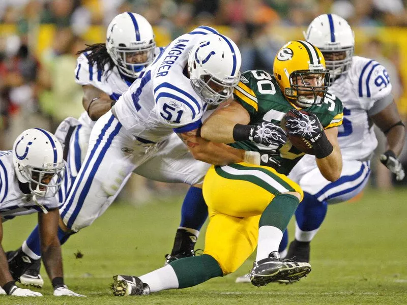 John Kuhn, Pat Angerer, Deshea Townsend, Bob Sanders