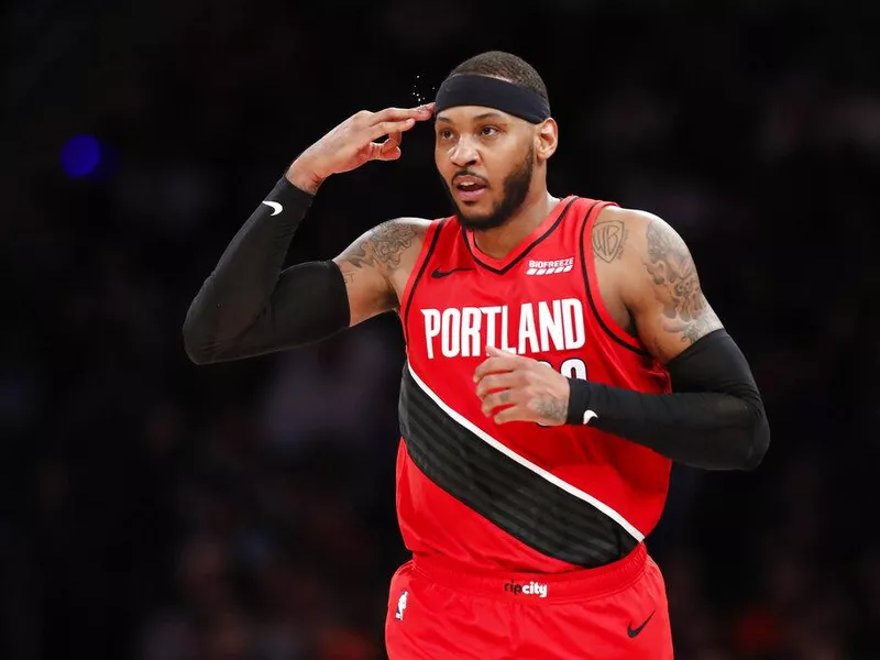 Portland Trail Blazers forward Carmelo Anthony