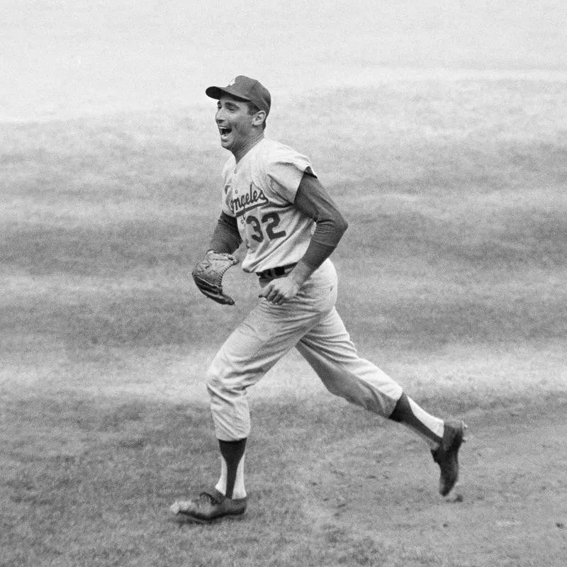 Sandy Koufax laughs