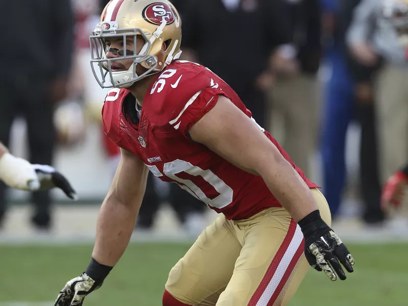 San Francisco 49ers linebacker Chris Borland