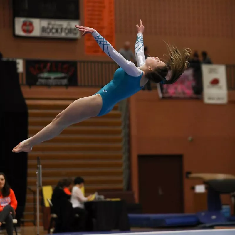 Rockford High School gymnast