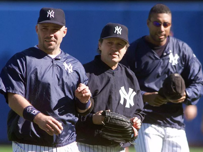 Jim Leyritz, Billy Crystal, Bernie Williams