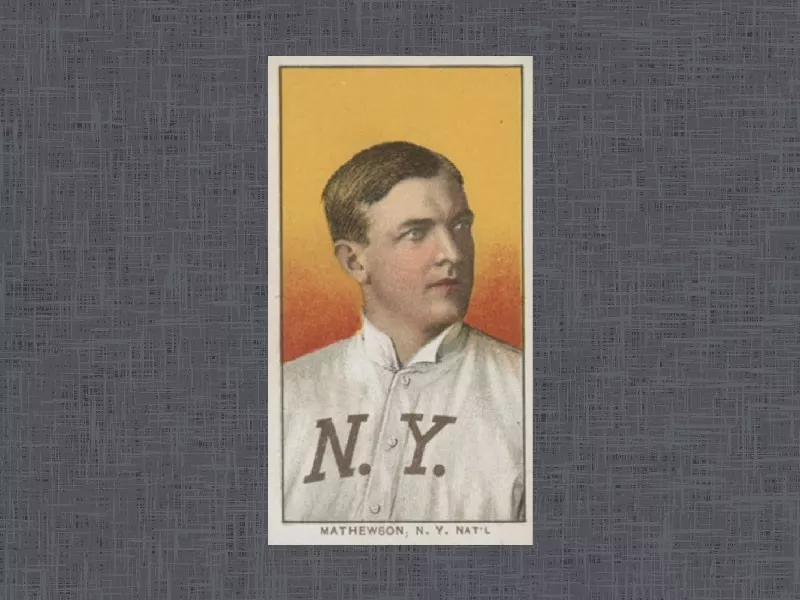 1909 T206 Christy Mathewson card