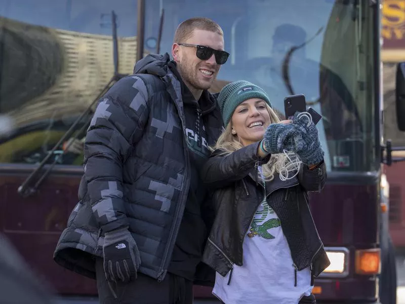 Julie Ertz and Zach Ertz