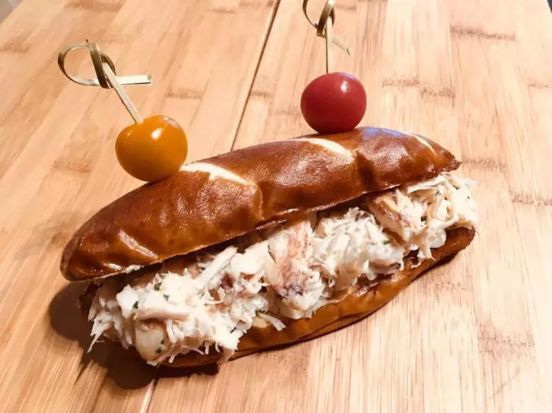 Dungeness Crab Pretzel