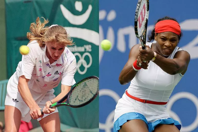 Steffi Graf and Serena Williams