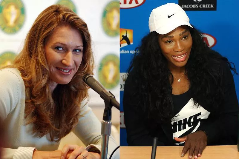 Steffi Graf and Serena Williams