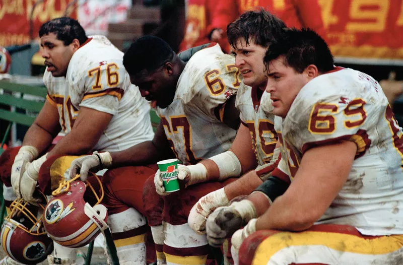 Mark Schlereth and Redskins offensive linemen