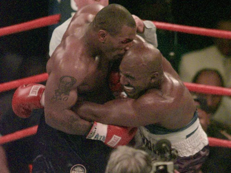 Mike Tyson and Evander Holyfield