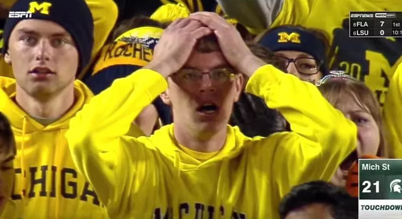 Michigan football fan