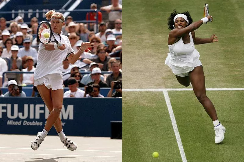 Steffi Graf and Serena Williams