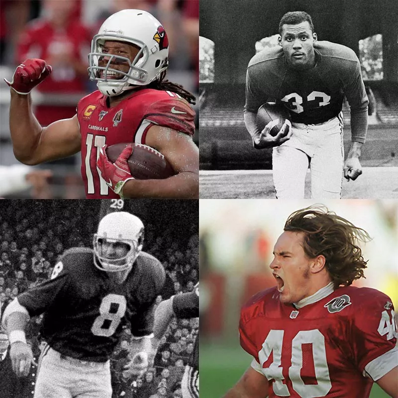 Larry Fitzgerald, Ollie Matson, Pat Tillman, Larry Wilson