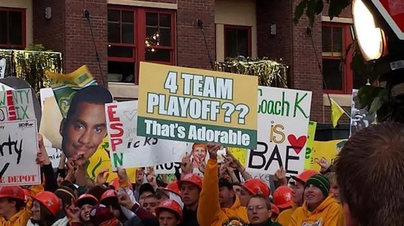 North Dakota State mocks FBS playoff