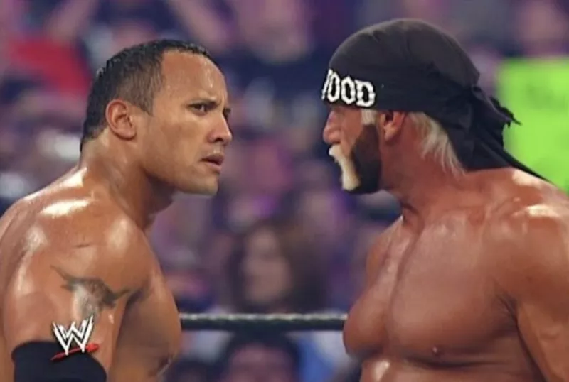 The Rock and Hulk Hogan