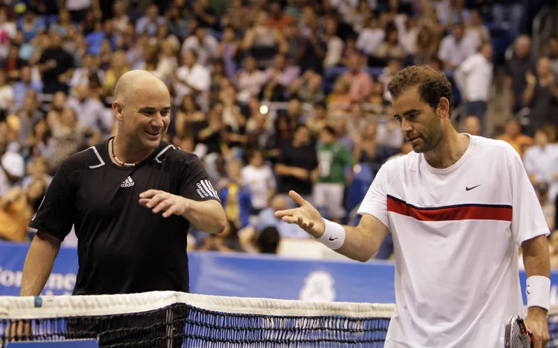 Andre Agassi and Pete Sampras