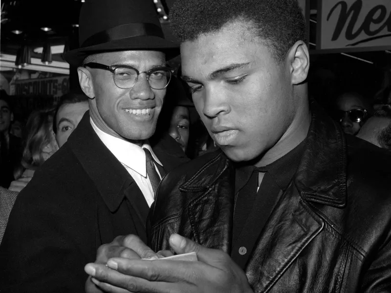 Malcolm X and Muhammad Ali