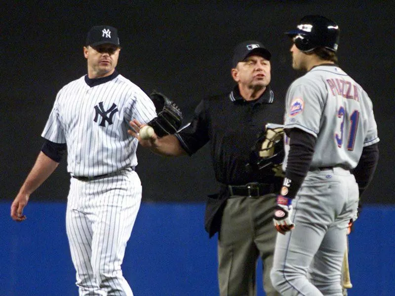 Roger Clemens and Mike Piazza